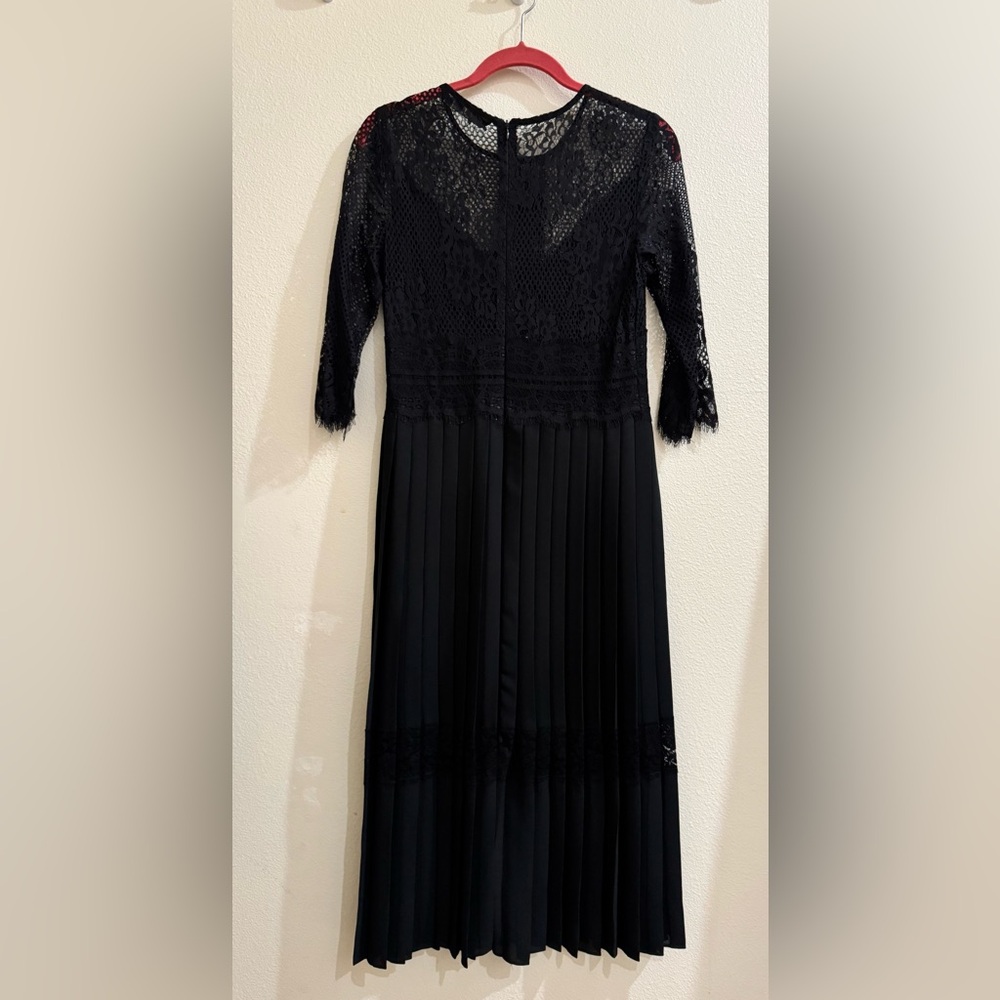 Zara black lace dress